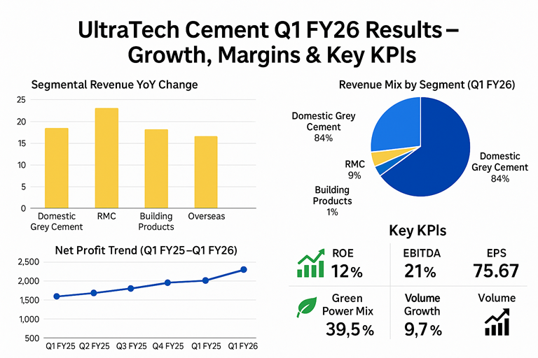 🏗️ UltraTech Cement Q1 FY26 Results: Strong Growth, Margin Recovery & Capacity Expansion 🚀